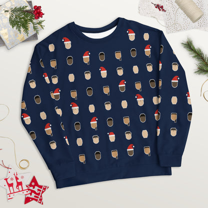 Red Dwarf Heads All-Over Print Christmas Jumper